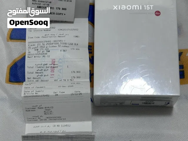 شاومي T15 جديد للبيع مع ضمان شرف دي جي