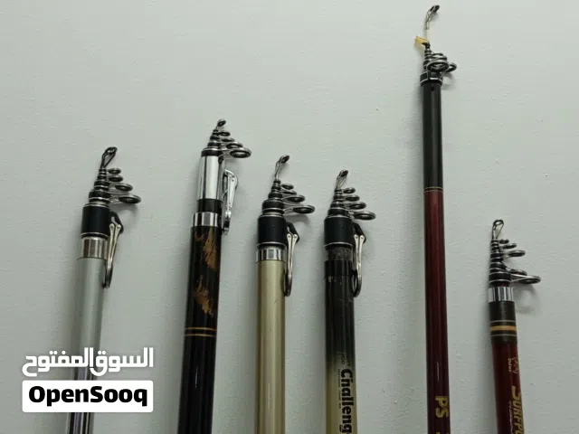 قصبات صيد سمك وارد اليابان دايوا وأخرى  صلابه 30 يابانى واطوال 3 من و 3.60 و4.50 كربون وفيبر