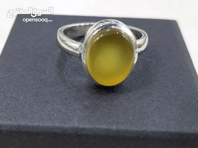 خاتم عقيق أصفر