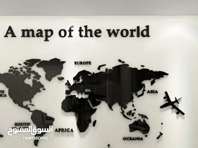 ديكور جداري خريطة العالم