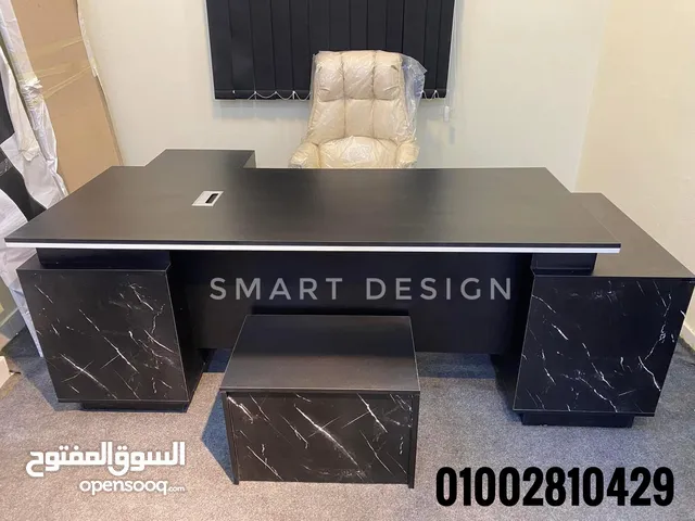 مكتب اداري مودرن،مكاتب مديرين،مكتب خشبmdfاسباني متاح تنفيذ جميع المقاسات والالوان مقاس 180سم+سايد