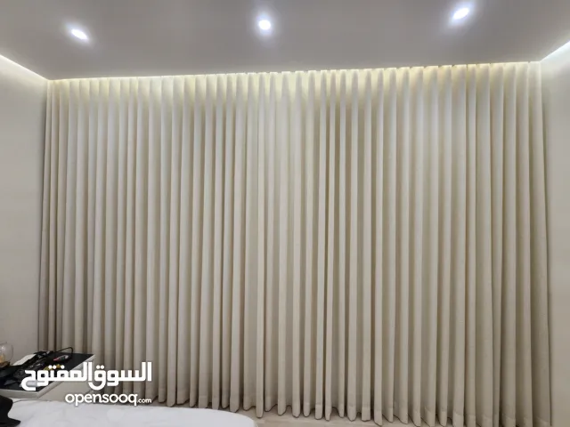 لبيع جميع انواع الستاير الفندقية المودرن ويفي لينن خام ورول عازل للشمس شتر خشبي ومعدني