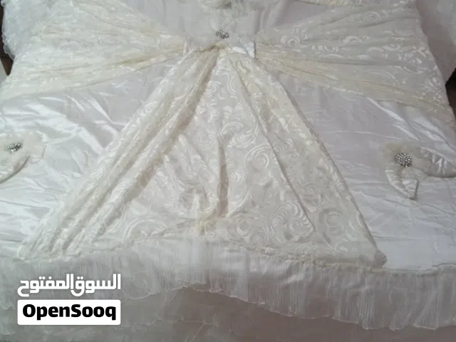لسرعة السفر مفرش العروسة تركي جديد للبيع ستان في دانتيل أوف وايت