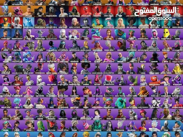 حساب فورتنايت 255 سكن