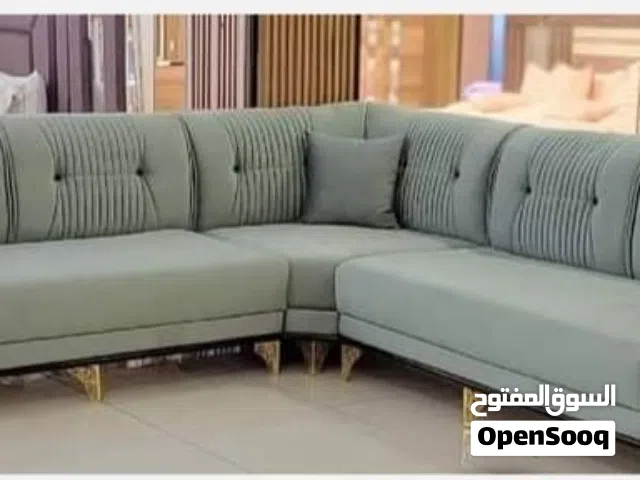 تخفيضات  وعروض  كنب  تفصيل  قماش  تركي درجه  اولى  خشب سويدي   ضمانه  عشر سنوات