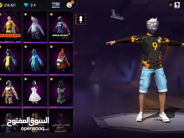 Free Fire Accounts and Characters for Sale in Irbid