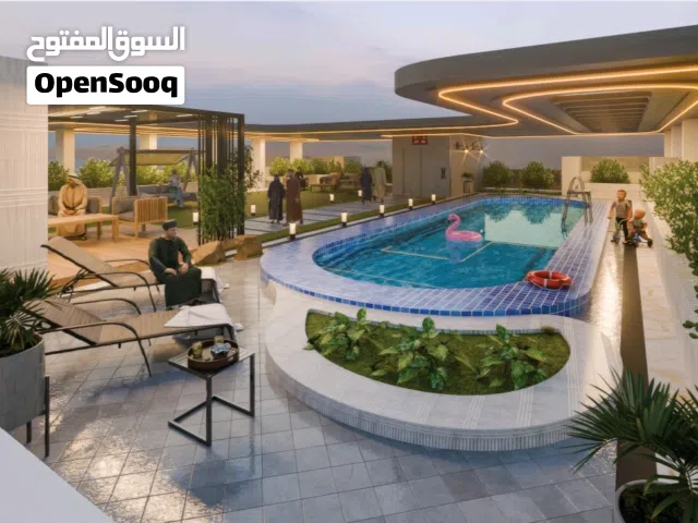 لأول مره في المعبيله بجانب مسقط مول تملك شقتك الفاخرة بنظام غرفتين واقساط ميسرة ل40شهر مع البلجاء