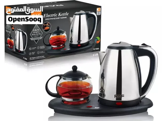 سخان الماء الكهربائي و إبريق الشاي والاعشاب الزجاجي