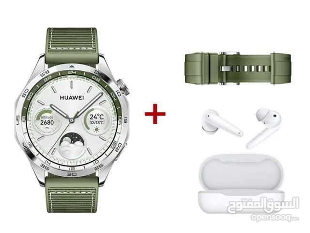 ساعة هواوي اللون الاخضر Huawei watch GT4
