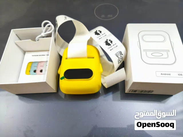 طابعة ستيكرات محمولة مع كافة الملحقات
