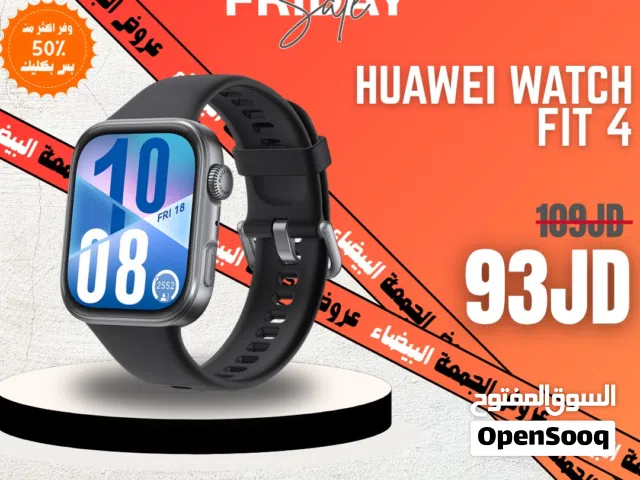 Huawei watch fit 4 بأفضل سعر في المملكة جديد كفالة الوكيل الرسمي فقط لدى كليك موبايل