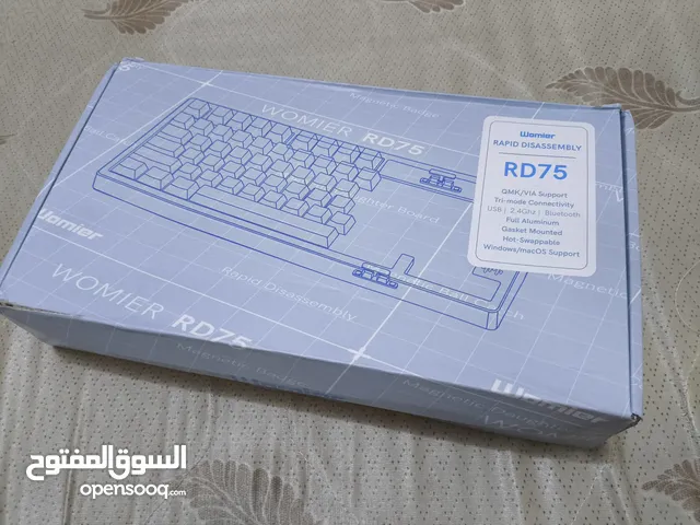 كيبورد womier rd75 جديد كيبورد المنيوم بي طن مواصفات واير و وايرليس و بلوتوث
