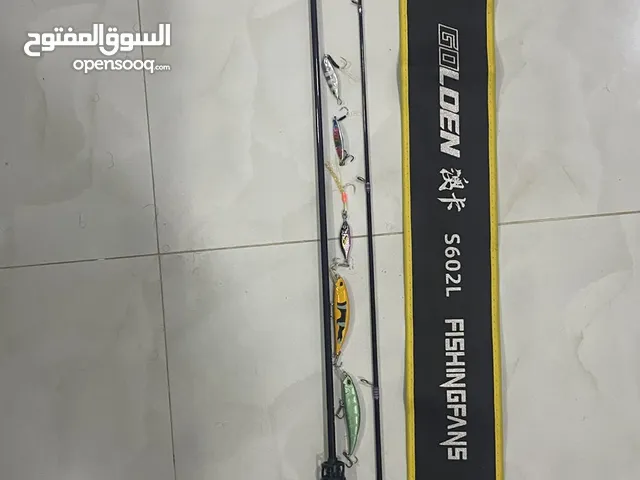 قصبة الاوركا المعروفه مع مكينة النانو2000مع خيط حرير وفلورو كربون او نص درزن سنابات او3جقات او لورين