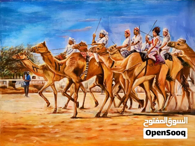 Cammel race painting