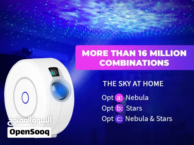 Smart LED Starry Sky Projector with 3D Galaxy, Voice Control and Timer, Compatible with Alexa, Googl