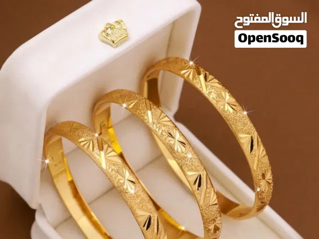 اساور غويشات مطلية ذهب عيار 24 قيراط