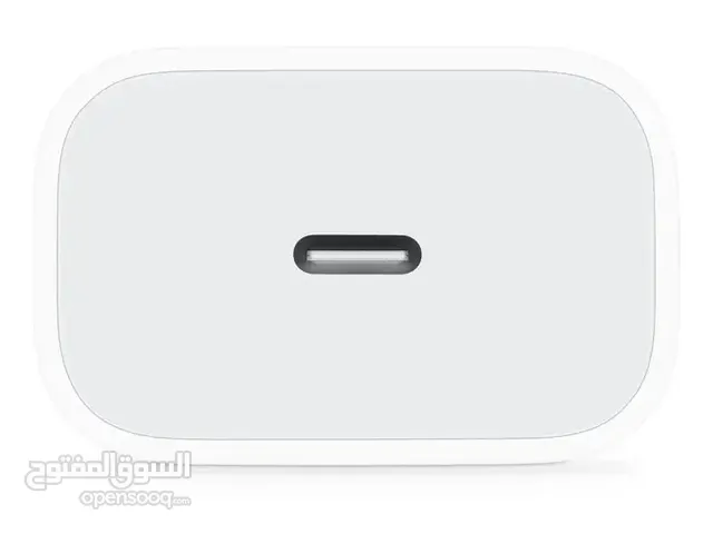 واط Apple 20W USB-C Power \ 20 تايب سي من الجهتين و البور الشاحن مماموجود منه بس بشركة