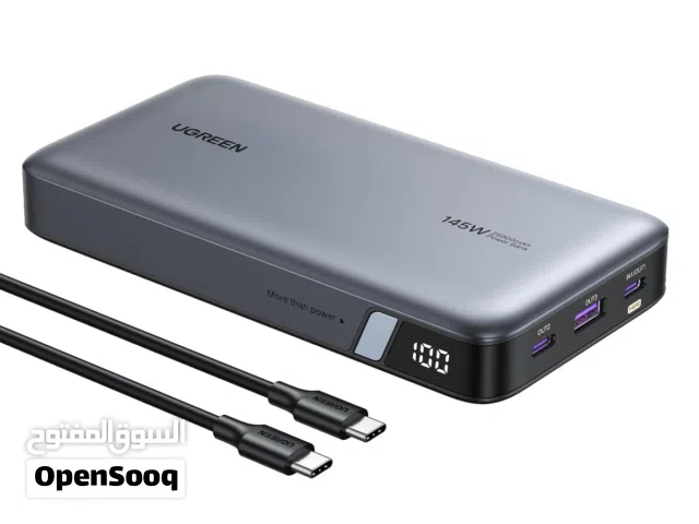 UGREEN 145W Power Bank 25000mAh شبه جديد  باور بانك يوكرين 145 واط عالي القدرة