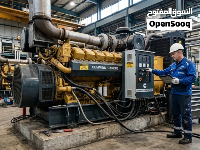 صيانة وإصلاح المولدات الكهربائية الكبيرة (ديزل) - خدمة سريعة واحترافية 24/7
