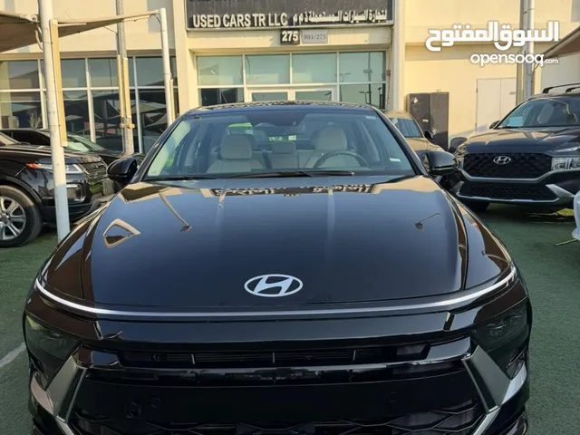 HYUNDAI SONATA 2025 SEL 0% DOWN PAYMENT LOW MILEAGE هيونداي سوناتا بلون اسود متاحة للتقسيط البنكي