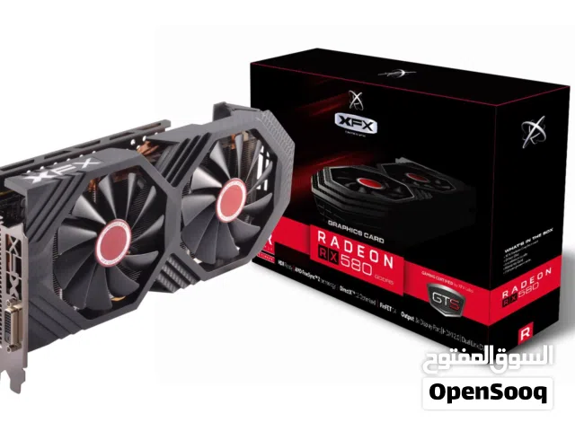 كرت شاشة RX 580 8 GB بالكرتون
