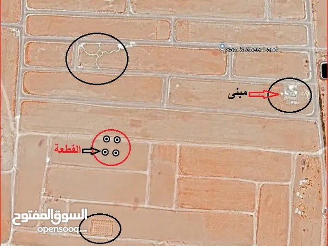 ارض في جنوب عمان – الطنيب -السكة الغربي المساحة 503 م2