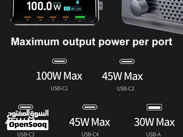 100W Multi-Port Fast Charging Station – High Power USB Hub