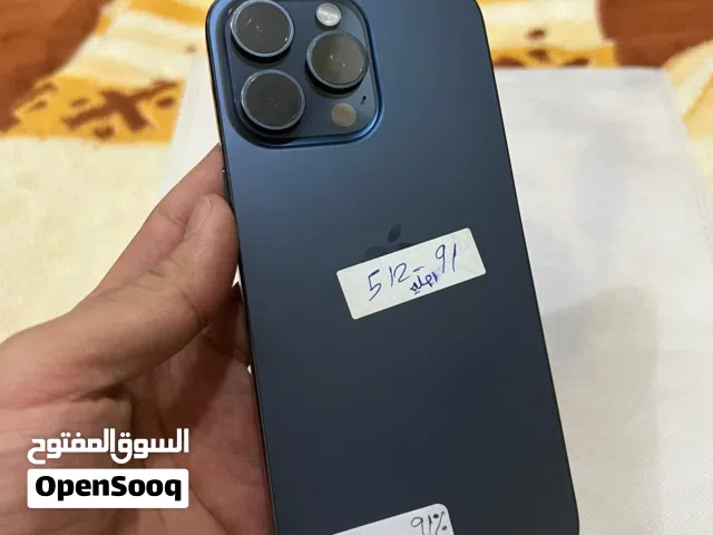 ايفون 15 برو مااكس /512 جيجا /بطاارية 91%/رسسسمي لون كحلي