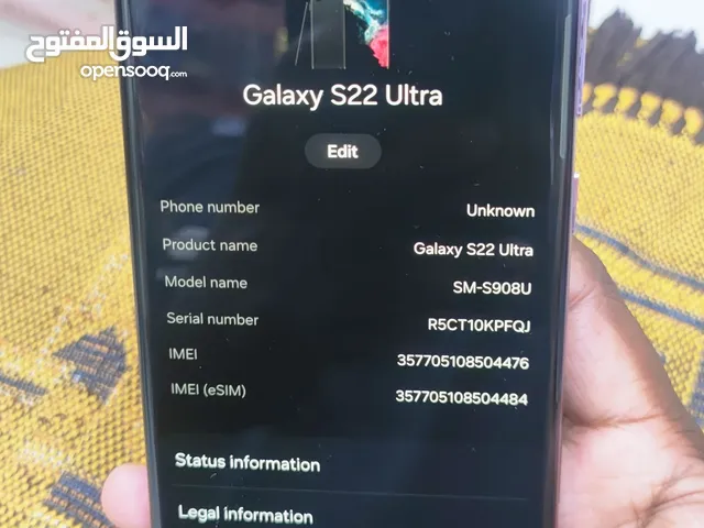 s22 Ultra 5g Ram 12 stories 256