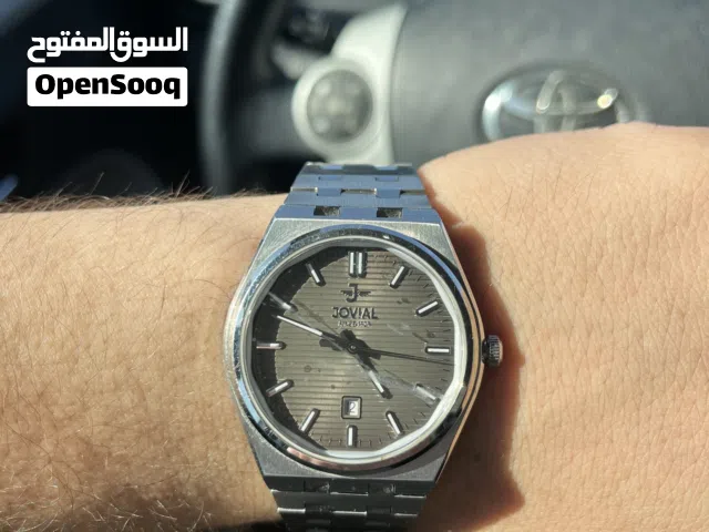 ساعة JOVIAL أصلية بحالة ممتازة، ستانلس ستيل، استخدام شخصي وخفيفة على اليد+ يوجد كفالة من المصنع