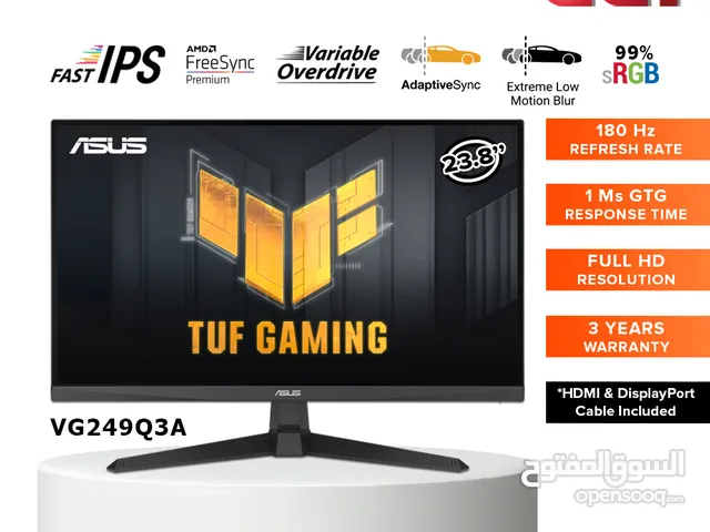 شاشة asus tuf vg3a للبيع استخدام قليل جدا ضمان سنة كاملة من النمور ستور و 3 سنوات من وكيل asus