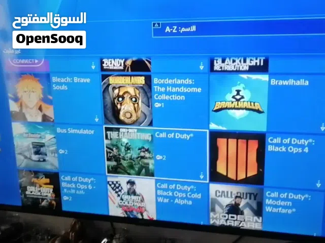 بلاستيشن فور مع حساب قوي للبيع او للبدل ع لابتوب