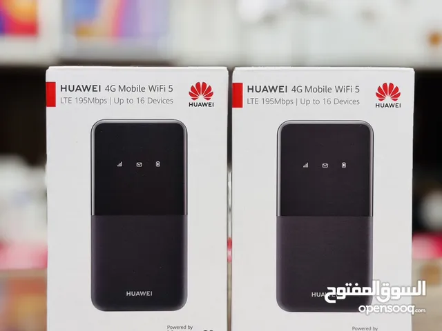 HUAWEI 4G mobile WiFi 5  LTE 195mbps up to 16 devices مودم محولة من شركة هواوي يدعم شريحة 4 جي