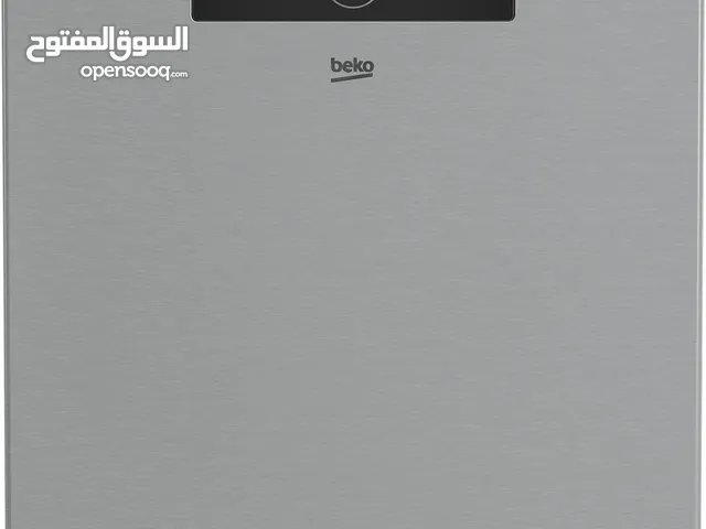 جلاية بيكو 8 برامج و 4 مرشات بسعة 15 طقم و 3 سلات لون سلفر ماتور انفيرتر A++