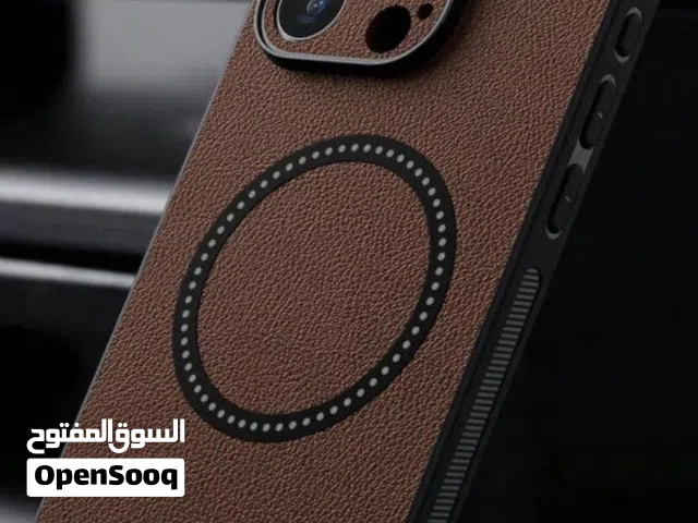كڤر آيفون 14 pro مدمج بمغناطيس MagSafe جديد بجودة عالية لحماية كاملة باللون البني جلد أصلي 100%