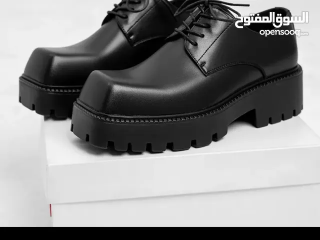 حذاء رسمي من الجلد برباط ومقدمة ميكي عالية، مناسب للجنسين، بنعل سميك لزيادة الطول، مناسب للحفلات