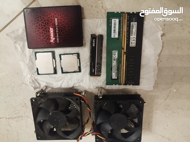 قطع معالجات ورامات و ssd