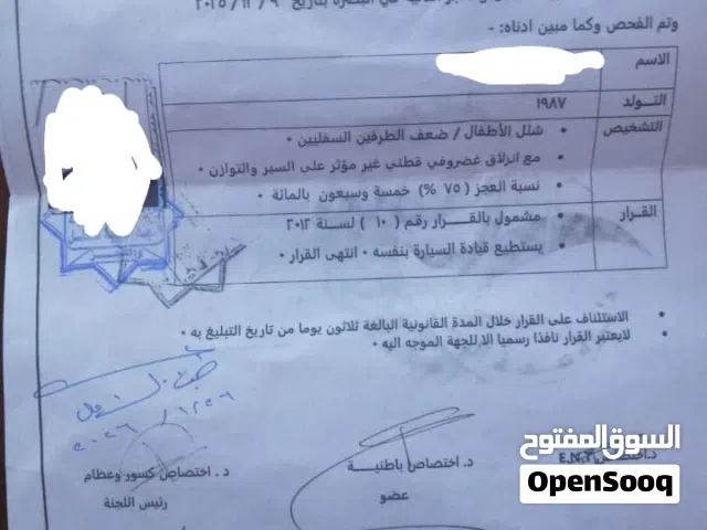 رقم معوقين للبيع