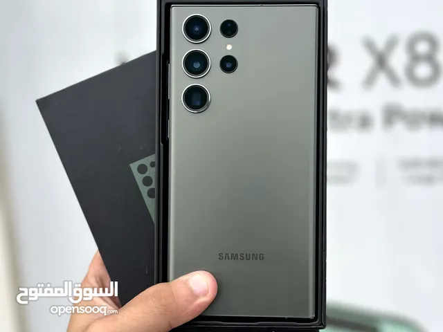 بأقل سعر : Samsung S23 ultra 256gb الهاتف بحالة الوكالة نظيف جدا بدون أي مشاكل مع ملحقاته و ضمان