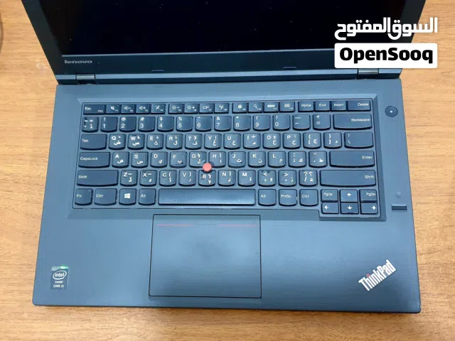 Lenovo core i5 الجيل الرابع  الرام 8G والهارد 120ssd  حجم الشاشة 14FHD