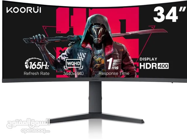 34inch 2k 1440p 165hz ultra-wide gaming monitor