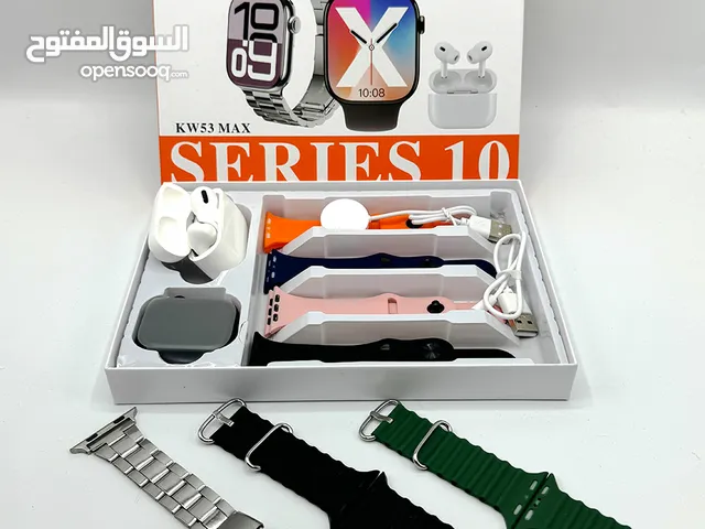 ساعة ذكية مع سماعات بلوتوث و7 أساور KEQIWEAR KW53 MAX SERIES 10