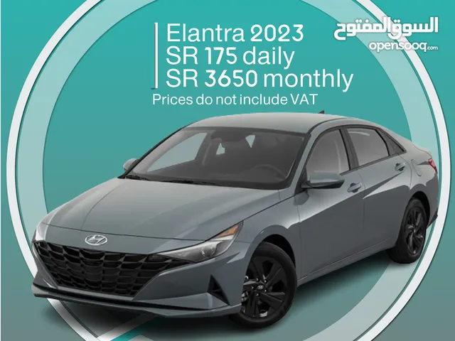 Hyundai Elantra 2023 for rent - Free delivery for monthly rental