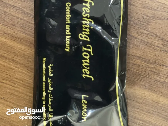 فوط قطنية مبللة برائحة الليمون المنعش متعددة الاستخدامات