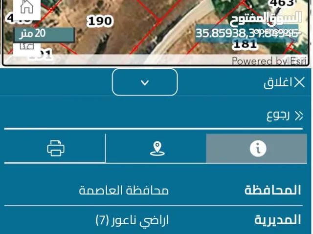 ارض للبيع في ناعور ابو العساكر