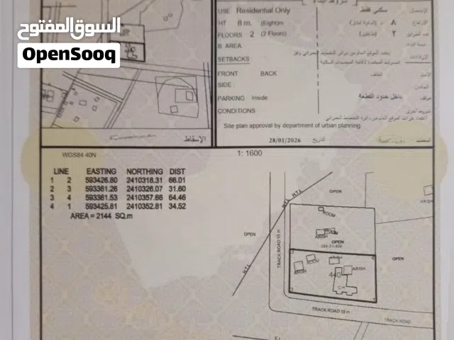 مزرعه بها بئر وعداد من النخيل ومنزل