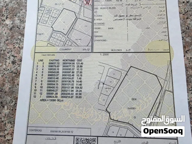 ارض مسورة زراعية فضاء