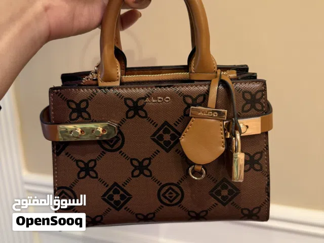 ALDO Brown Monogram Handbag with Strap – Elegant & Stylish (Brand new)