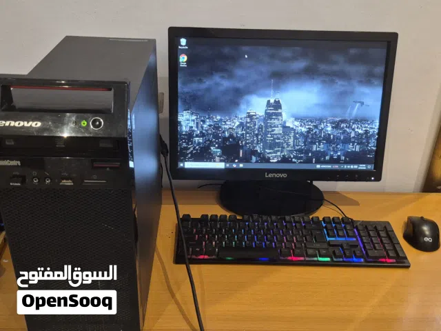 Complete PC setup (vga cable) lenovo pc / core i5 / 4gb ram /466 gb
