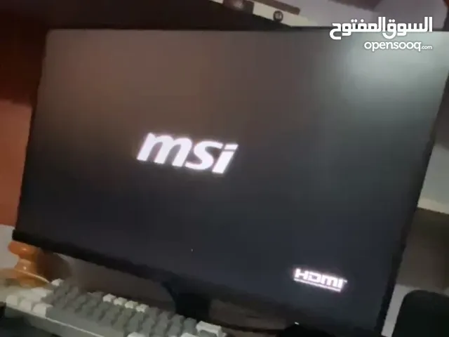 شاشه msi 165 hz الحجم 27 الدقه 1080 نضافه فول استعمال قليل